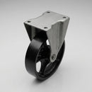 100mm Vintage Fixed Castor - Cast Iron Wheel
