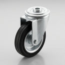 125mm Swivel Bolt Hole Castor - Anti Static Rubber Wheel