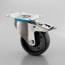 160mm Stainless Steel Braked Castor – 250kg Load Capacity