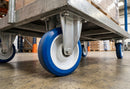 125mm Fixed Castor – Polyurethane Wheel, 150kg Load Capacity