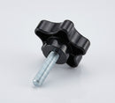 Male Handwheel 50mm Diameter, M8 x 40mm Thread Length