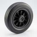 125mm Thermoplastic Wheel with Black Rubber Tyre, 15mm Bore