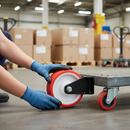 Premium 80mm Diameter Polyurethane Tyred Wheel with Nylon Centre and 100Kg Load Capacity