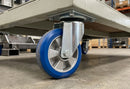 125mm Swivel Castor – Polyurethane Wheel on Aluminium Centre