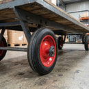 350mm Heavy Duty Rubber Wheel - 25.4mm Plain Bore