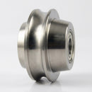 75mm Hardened Steel Single Flanged Wheels with Ball Bearings