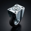 100mm Pressed Steel Fixed Castor – 75kg Load Capacity