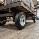 160mm Solid Black Rubber Wheels 160kg Load Capacity