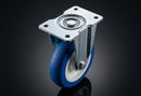 125mm Fixed Castor – Polyurethane Wheel on Nylon Centre