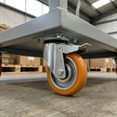100mm Swivel Braked Castor – Soft Polyurethane Wheel