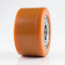 100mm Polyurethane Guide Roller – 25mm Bore, 15mm Hub Length