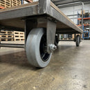 100mm Grey Rubber Wheel with 12mm Roller Bearing