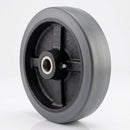 Black Rubber Wheel 200mm with 20mm Roller Bearing
