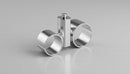 Nickel Plated Half Crossover Joint 28mm OD Tube