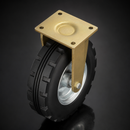 420mm Heavy Duty Fixed Castor with Pneumatic Wheels 650kg