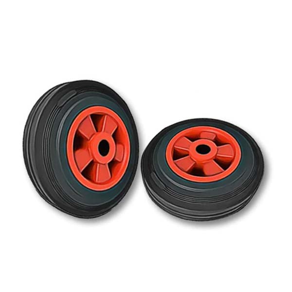 250mm Plastic Centered Industrial Trolley Wheel (1" Bore)