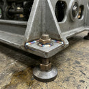 40 x 40mm Square Stainless Steel M16 Threaded Weld Plate