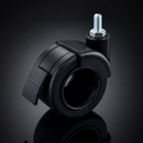 65mm Twin Black Braked Castor with M10x15 Stem