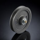 Grooved Cast Iron Wheels with M10 x 79mm Axle