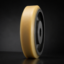 200mm Polyurethane Wheel on Cast Iron Centre – 30mm Bore