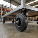 100mm Black Rubber Wheel 80kg Load Capacity