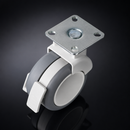 65mm Grey Twin Wheel Braked Castor for Modern Furniture