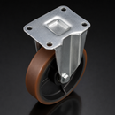 200mm Fixed Castor - Polyurethane on Cast Iron, 850 kg Load Capacity