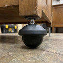 50mm Furniture Castor – 8mm x 30mm Peg & Socket, Black Tyre