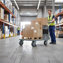 High-Performance 100mm Diameter Wheel with Grey Thermoplastic Rubber Tread and Nylon Centre, 100kg Load Capacity