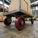 300mm Polyurethane Wheel Cast Iron Hub Bore 31.8mm