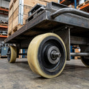 200mm Polyurethane Wheel on Cast Iron Centre – 30mm Bore