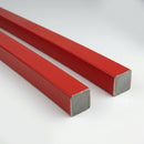 Red Steel Square Tube 25 x 25mm, 3m Length (Pack of 2)