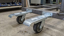 Pair of Long Castor Brackets - 100kg Capacity