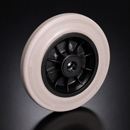 200mm Thermoplastic Wheel with Grey Elastic Rubber Tyre