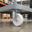 100mm Pressed Steel Swivel Castor – 140kg Load Capacity