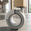 65mm Designer Furniture Castors M8x15 Stem