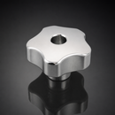 Aluminium Through Thread Handwheel M12 x 60mm Diameter