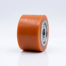 80 x 70mm Polyurethane Pallet Roller - 20mm Bore, 700kg Load