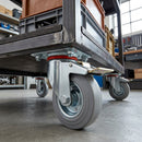 100mm Pressed Steel Directional Brake Castor – 75kg Load Capacity