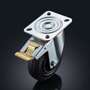 100mm Pressed Steel Swivel Castor with Brake