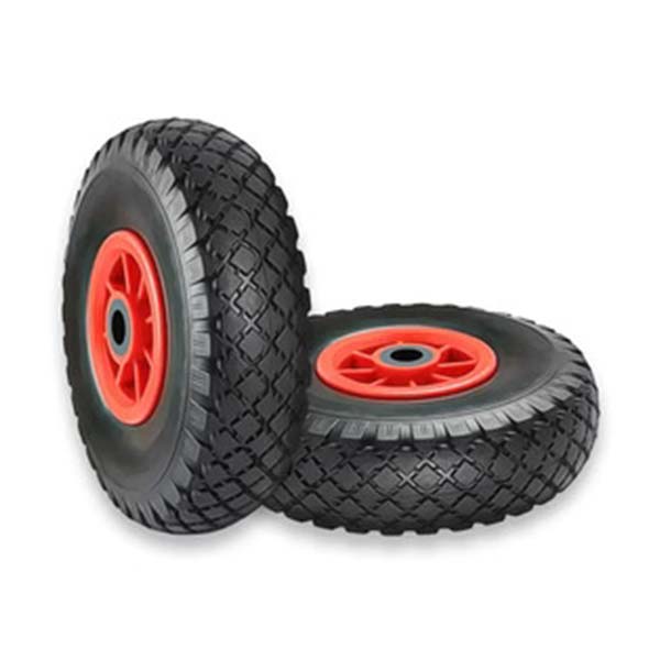 Dark Slate Gray Economy (100KG) 260mm Puncture Proof Wheel Plastic Centre (3.00-4 Tyre - 20mm, 25mm & 1" BORE CHOICE)