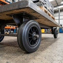 150mm Thermoplastic Wheel with Black Elastic Rubber Tyre