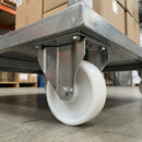 80mm Fixed Castor with Nylon Wheel – 100kg Load Capacity