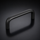 Black Aluminium Bridge Handle 142mm x M6 Thread