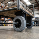 100mm Medium/Heavy Duty Non Marking Grey Rubber Wheel