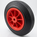 200mm Solid Rubber Trolley Wheel – 12.7mm Bore