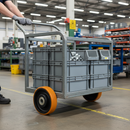 Premium 150mm Diameter Cast Iron Wheel with Polyurethane Tyre, 800Kg Load Capacity and 20mm Ball Bearing for Heavy Duty Applications