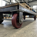 Red Polyurethane Wheel 100mm with 15mm Roller Bearing