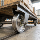 150mm Hardened Steel Single Flanged Wheels with Ball Bearings