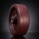 Red Polyurethane Wheel 100mm with 15mm Roller Bearing